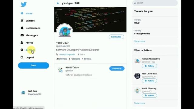 Build a Twitter Clone With PHP  JavaScript  Social media Website