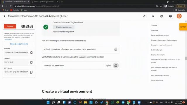 Awwvision Cloud Vision API from a Kubernetes Cluster 30 Days of Google Cloud