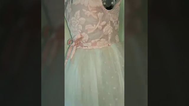 Нарядное детское платье для девочек 4-10 лет с фатиновой юбкой (0368)