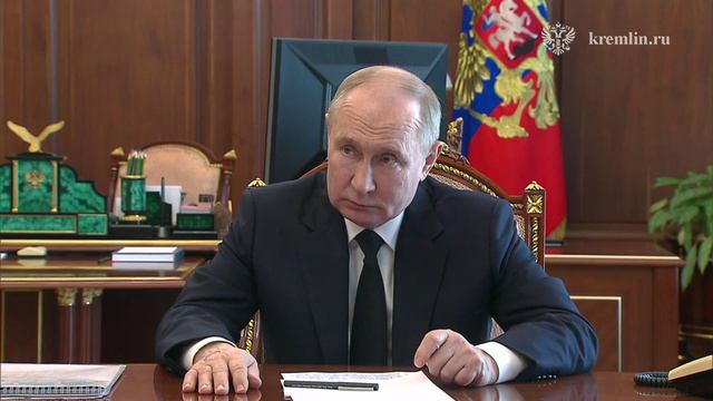 Владимир Путин в Кремле провёл встречу с губернатором Херсонской области Владимиром Сальдо