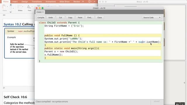 CS141_ Ch.10 .. Inheritance