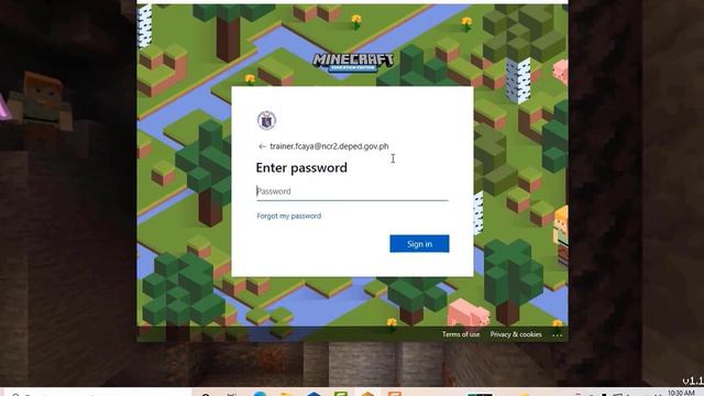 How to Log-in: Minecraft: Education Edition