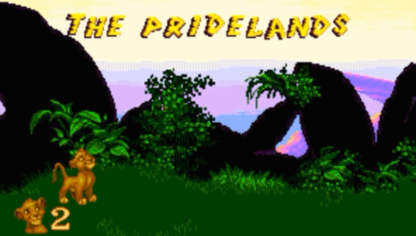 Sega Mega Drive 2 (Smd) 16-bit The Lion King 1 Level 1 The Pridelands Прохождение
