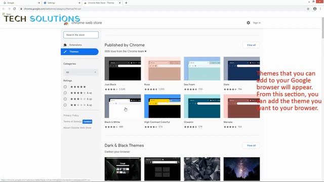 Adding dark theme to Google Chrome.