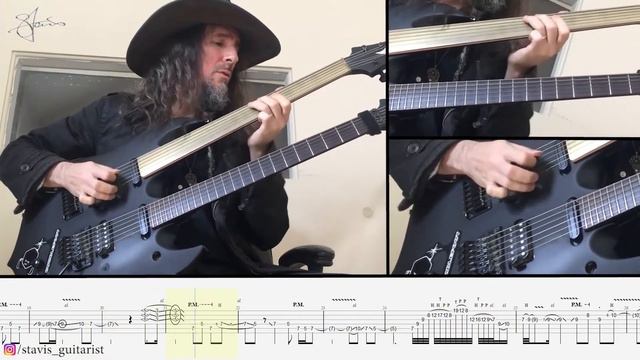 LEARN TO PLAY - BUMBLEFOOT SHRED over Joe Satriani's "Gnaahh" (TAB) #bumblefoot #shred #guitar
