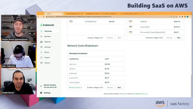 Building SaaS on AWS - Managing SaaS cost on Amazon EKS with Kubecost