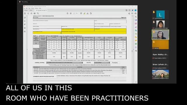 November 30, 2021 OPSC Stakeholder Meeting (Facility Inspection Tool)