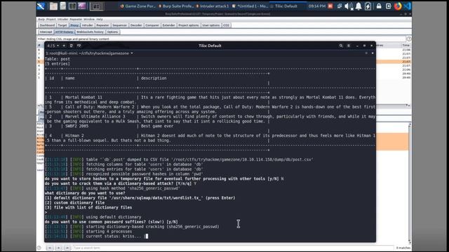 TryHackMe - Gamezone Walk through