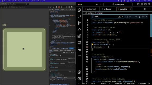 Beginner JavaScript Project – Snake Game Tutorial.mp4