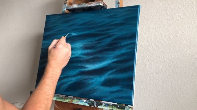Painting the Waters Surface in Acrylics