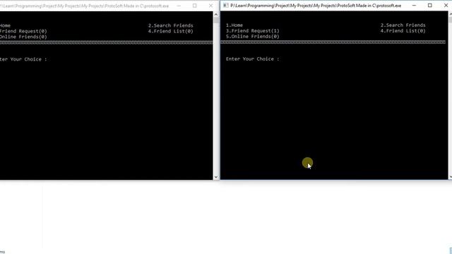 Social Network Prototype with Chat feature Project in C