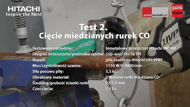 TEST BRZESZCZOTÓW DO PIŁ SZABLASTYCH HITACHI RM38B I RM48B