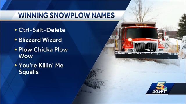 'Plow Chicka Plow Wow': Ohio Turnpike names winners of snow plow naming contest