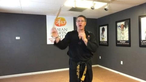 Kali Escrima Silat Fighting Stick Plus Nunchucks Workout Tutorial
