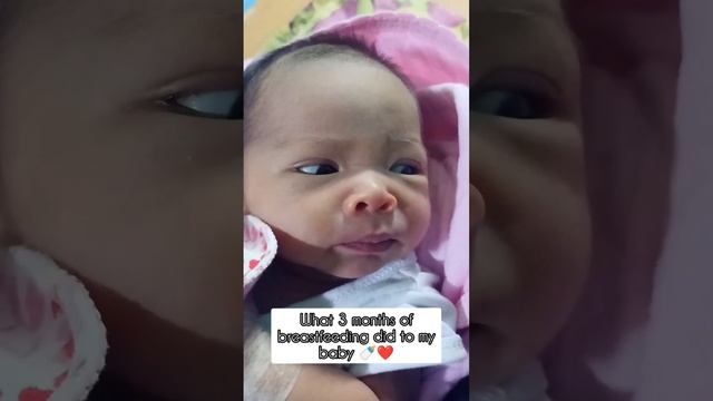 what 3 months of breastfeeding did to my baby  #breastfeeding #babygirl #2monthsoldbaby