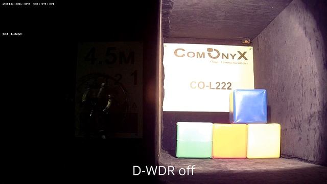 Купольная IP-камера CO-L222. Режим D-WDR, офис, тест.