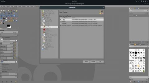 The New Themes of GIMP 2.10