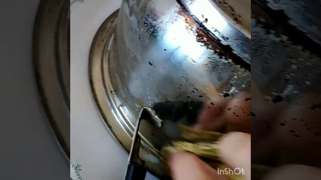 Кастрюль жуу. Қазан тазалау. Как очистить кастрюлю. Чистим казан
