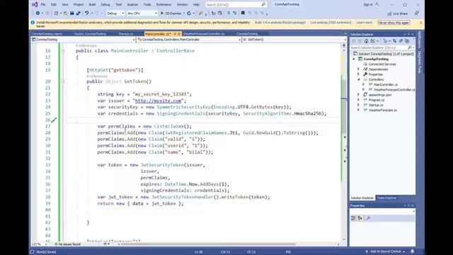 4/8 - JWT Token Generation - ASP.NET Core Web API - Urdu/Hindi