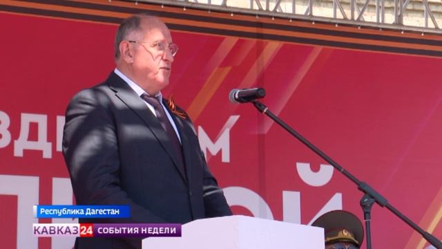 В Дагестане парад Победы прошел в Каспийске