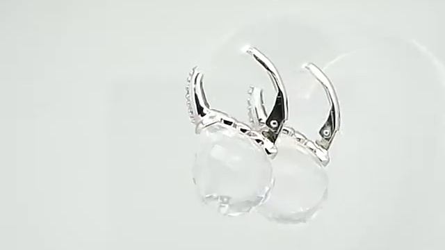 Серебряные серьги с цирконами [291118]