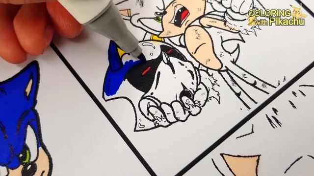 Sonic Team Coloring Pages Sonic The Hedgehog 3 DRAW How to COLORING Tobu - Candyland