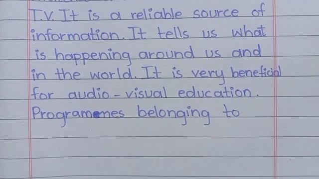 English Essay on T.V  Advantages And Disadvantages of T.V