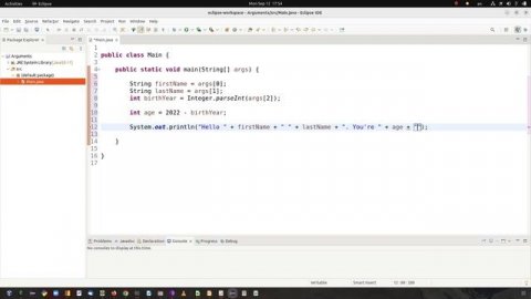 How to pass arguments to a Java application using Eclipse AND Command Line (Terminal)