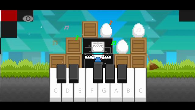 Angry Birds Theme Piano music on Boku Boku ʕ º ᴥ ºʔ