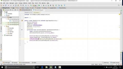 Basic Android perform change ImageView & Textview on button click