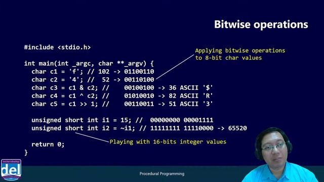 Operators: Bitwise | Pemrograman Prosedural | Bahasa Indonesia