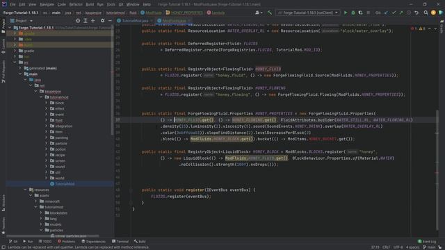 Minecraft Modding 1.18.2 with Forge | CUSTOM FLUID