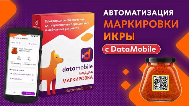 Как автоматизировать работу с маркировкой икры с помощью ТСД и ПО DataMobile