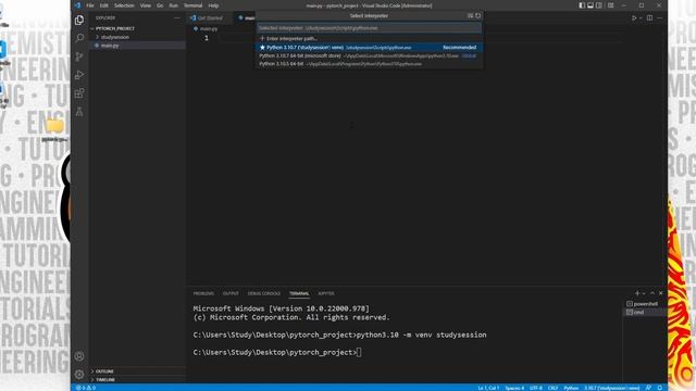 How To Install PyTorch in Visual Studio Code Windows 11