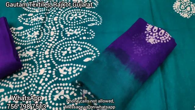 PURE COTTON WAX BATIK 2 IN 1 SUITS | PURE COTTON BATIK DRESS MATERIALS | COTTON CHURIDAR MATERIALS