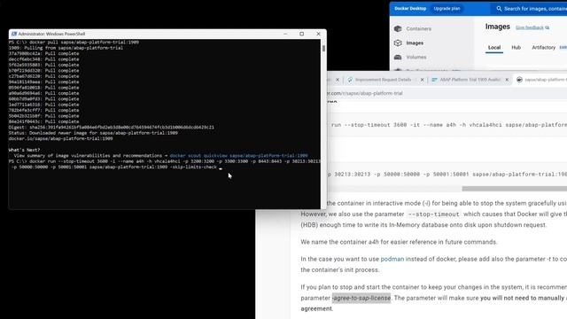 ABAP Platform Trial 1909 installieren - auf Windows mit Docker Container [deutsch]