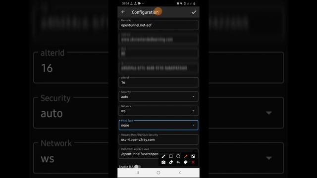 Tutorial On How To Create Telkom SA Port 80 Config Using Opentunnel V2ray