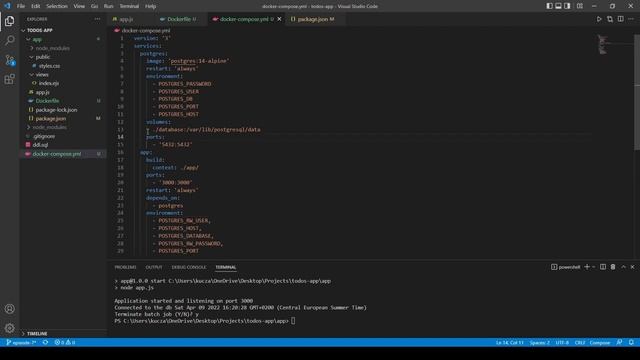 Create a web app in NodeJs  - Episode 7 - Deploying NodeJs application with Docker to a Linux serve