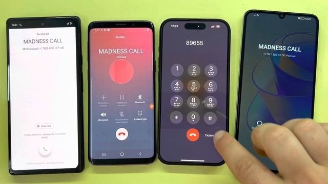 iPhone 14Pro Vs Samsung Galaxy S9 Incoming Call  Google Pixel 6Pro Vs Honor X7a Outgoing Call