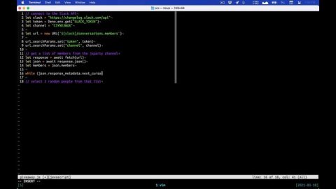 Let's use Deno & the Slack API to pick random winners from our community!