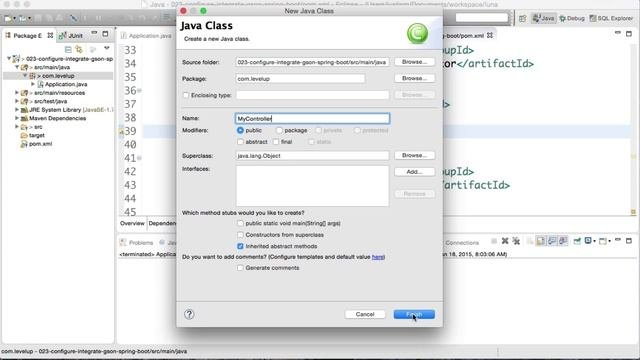 Screencast 23: Configure gson in spring using GsonHttpMessageConverter