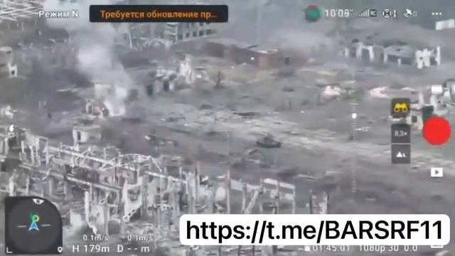 Мангал защитил российский танк Т-80БВ от FPV-дрона