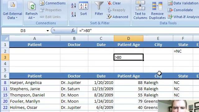 Excel Video 37 Advanced Table Filtering