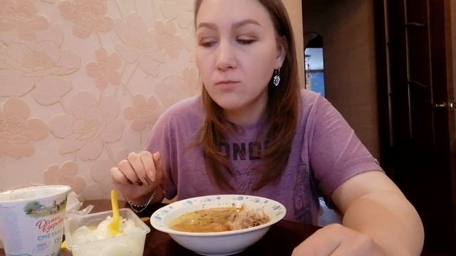 МУКБАНГ/СУП ЩИ, ЛУЧОК И ПЕРЧИК ЧИЛИ?MUKBANG / SOUP, ONION, CHILE PEPPER?