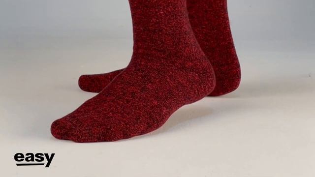 Женские бордовые носки EASY из натуральной верблюжьей шерсти
