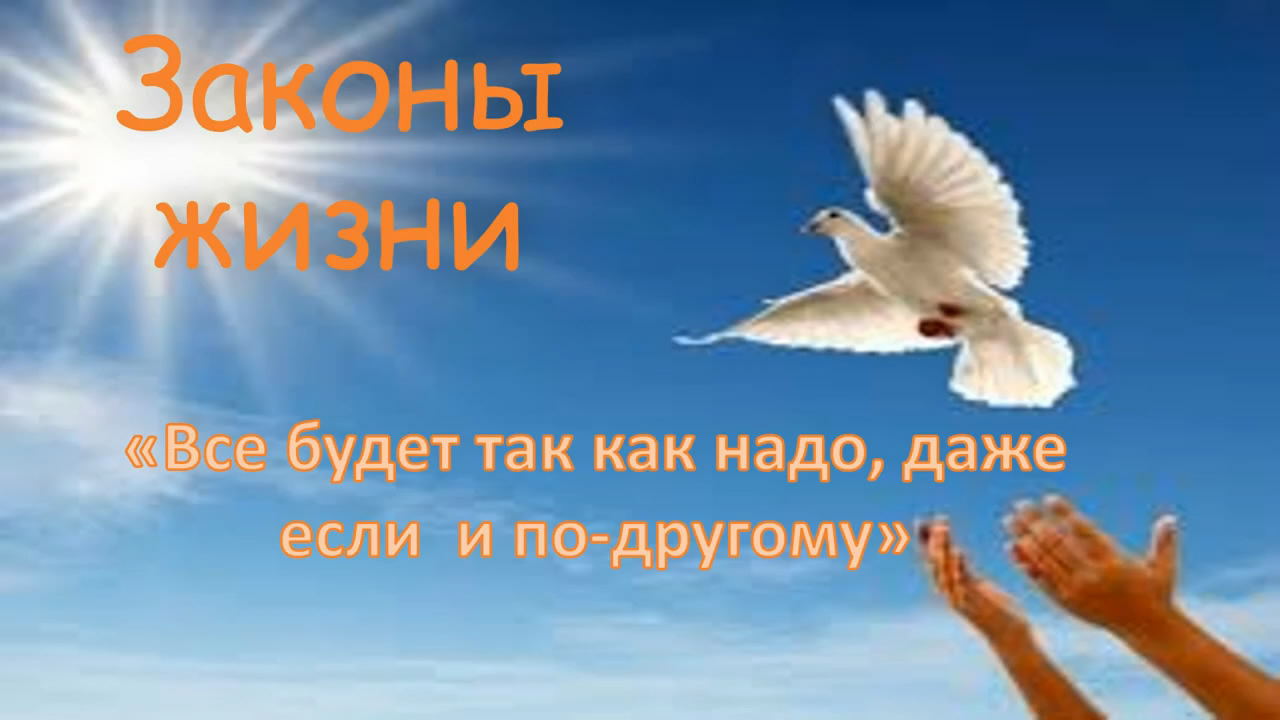 ЗАКОНЫ ЖИЗНИ.