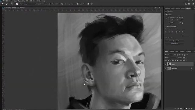 Портрет в фотошопе | Digital Painting Process 005