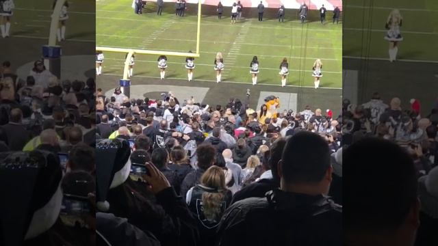 National anthem at oakland raiders game.
