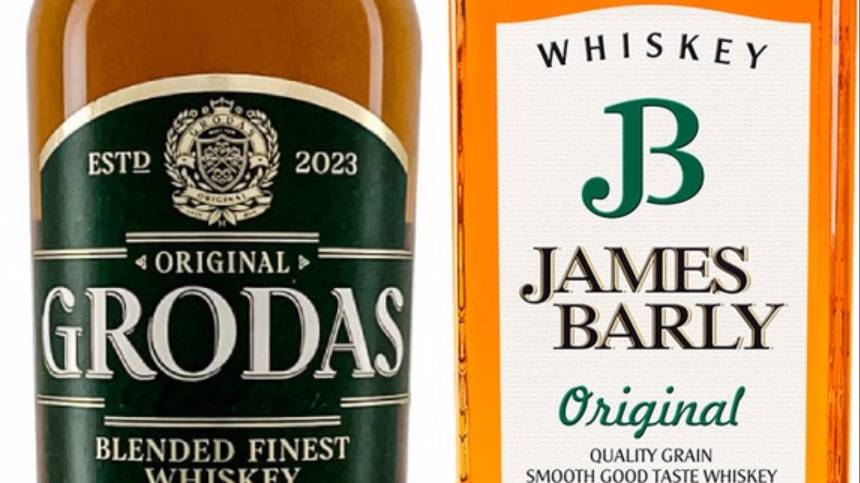 Сравнение Whisky James Barly с Whisky Grodas.