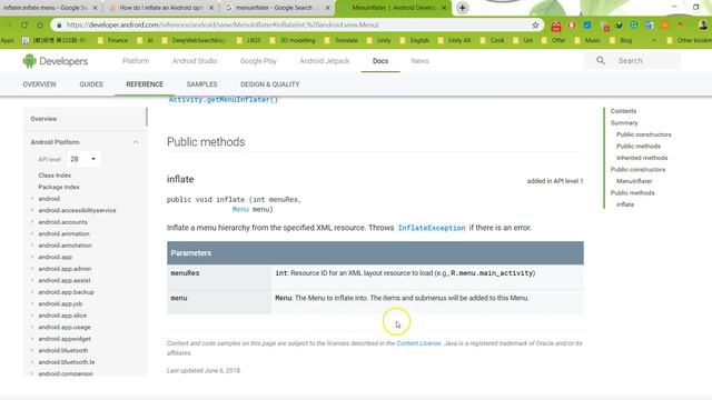 L5 09 Option Menu Menu Inflater Explanation